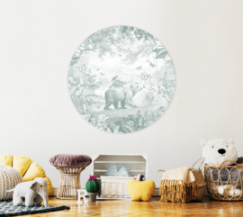 Bosdieren muursticker | keuze uit 8 kleuren