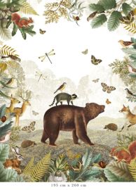Forest Animals Collage Wallpaper