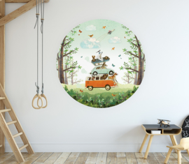 Car Tower - Wall Sticker