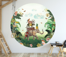 Elephant in the Jungle - Wallpaper Circle