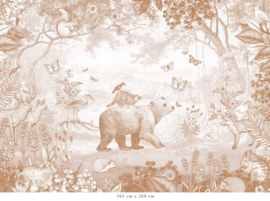 Forest Animals Wallpaper | Terra Cotta