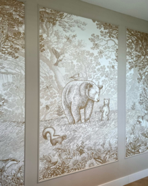 Drieluik - Kleine beer | keuze uit 8 kleuren