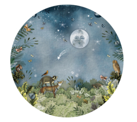 Forest at night - Wall Sticker