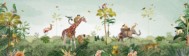 Jungle Parade Wallpaper for Zdravko - 474w x 147h cm