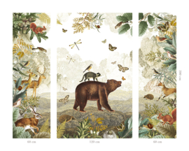 Drieluik - Bosdieren collage
