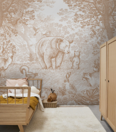 Little Bear Wallpaper | Terra Cotta