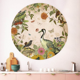 Botanical Planet Pink - Wall Sticker