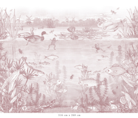 On the Waterfront Wallpaper | Antique Pink