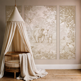 Drieluik - Kleine beer | keuze uit 8 kleuren