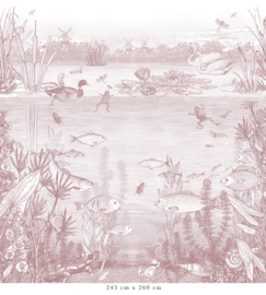 On the Waterfront Wallpaper | Antique Pink