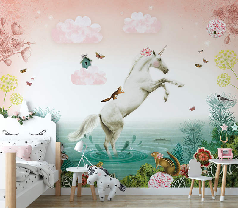 Unicorn voor Esther | 347b x 245h cm