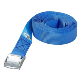 SPANBAND BLAUW MET SNELSLUITING 5 METER (1ST)