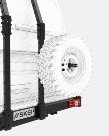 Skep reservewielhouder