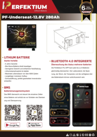Perfektium PF LiFePo4 12.8V 280Ah Lithium Accu BMS
