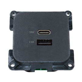 C-line USB A+C contactdoos