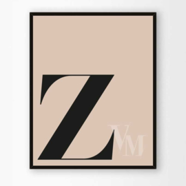 Poster Letter Z