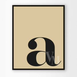 Poster Letter A