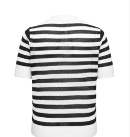 Only Carmakoma polo 15379081 black stripes