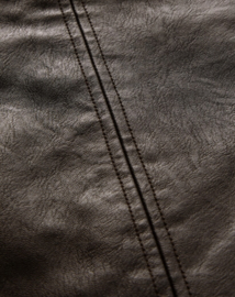 Tom Tailor lederlook jacket espresso
