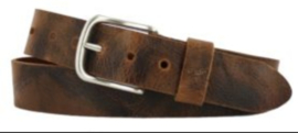 Runder lederen riem cognac