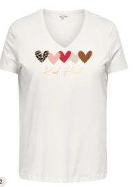 Only Carmakoma top 15379460 off white v hals