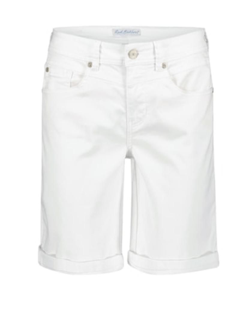 Red button korte broek Relax white&scarf