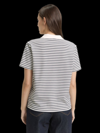 Tom Tailor Polo 1050437 Blue off white stripe