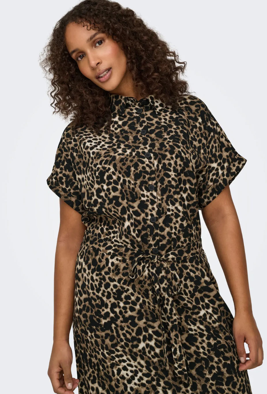 Only Carmakoma Jurk Sand Leo Cardiega