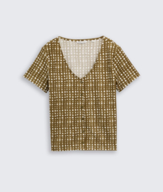 Tom Tailor blouse 1046553 olive dot print