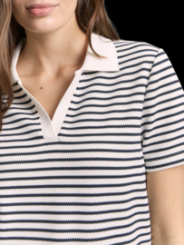 Tom Tailor Polo 1050437 Blue off white stripe