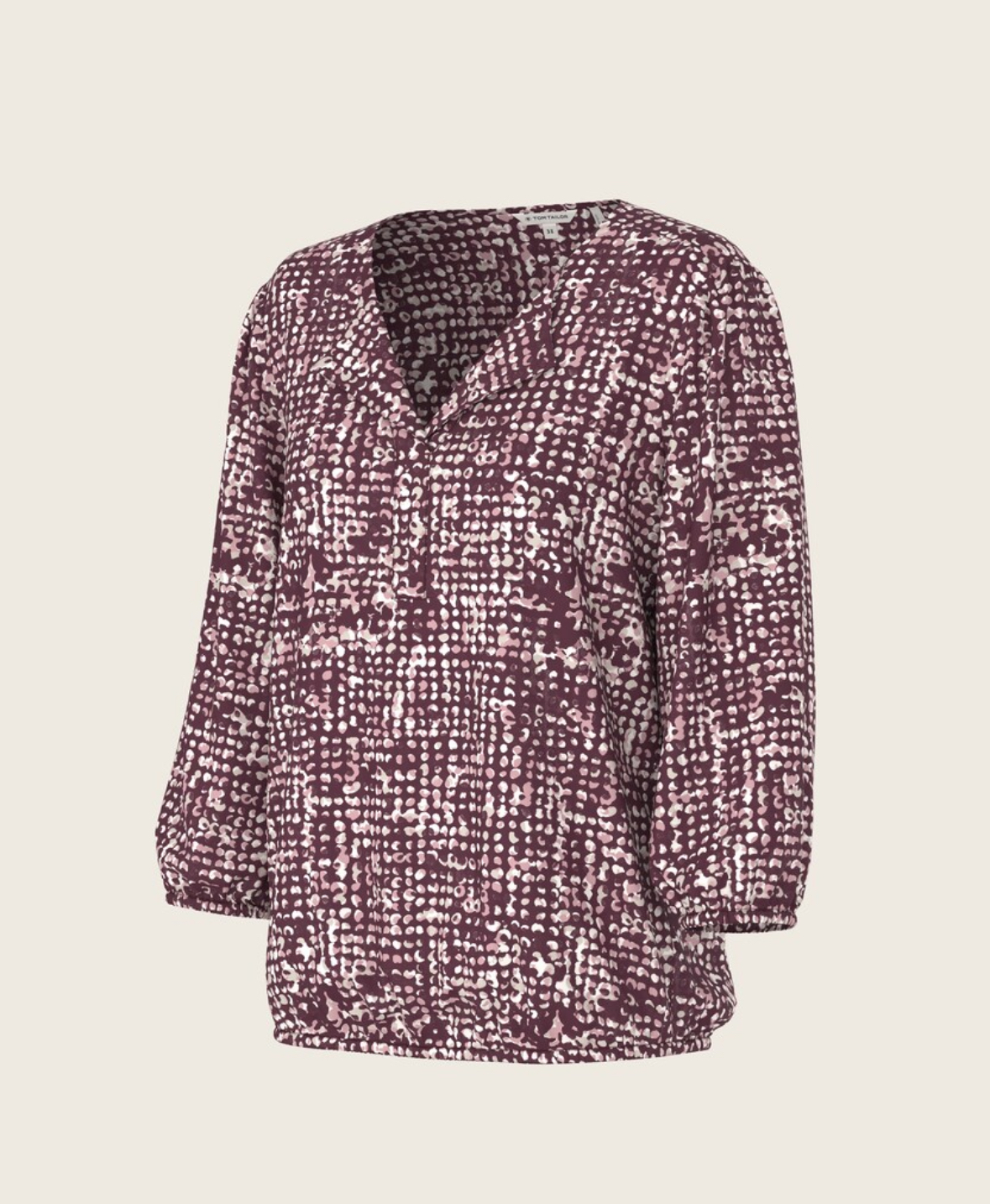 Tom Tailor blouse 1047574 Dark red design