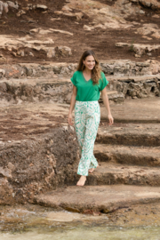 Ivy Beau broek mirte off white multi