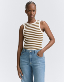 Tom Tailor hemd 1046566  olive white stripe
