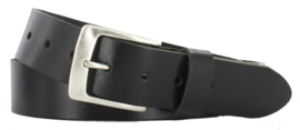 Runder lederen riem black