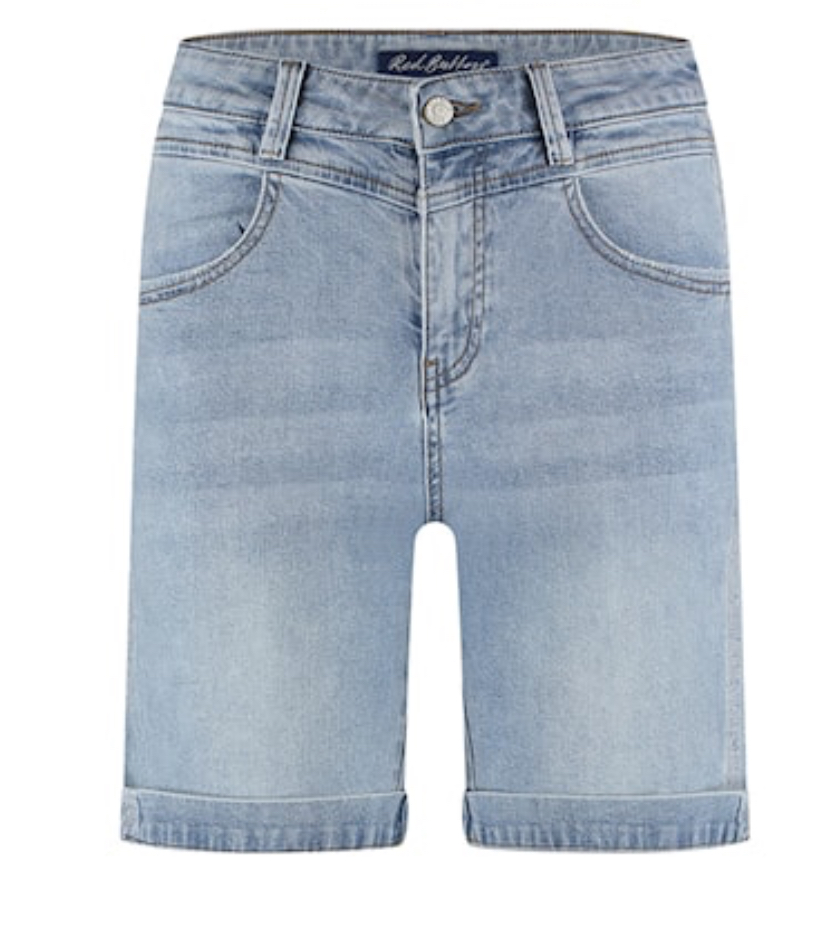 Red button korte broek Sienna bleach