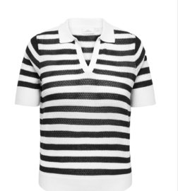 Only Carmakoma polo 15379081 black stripes