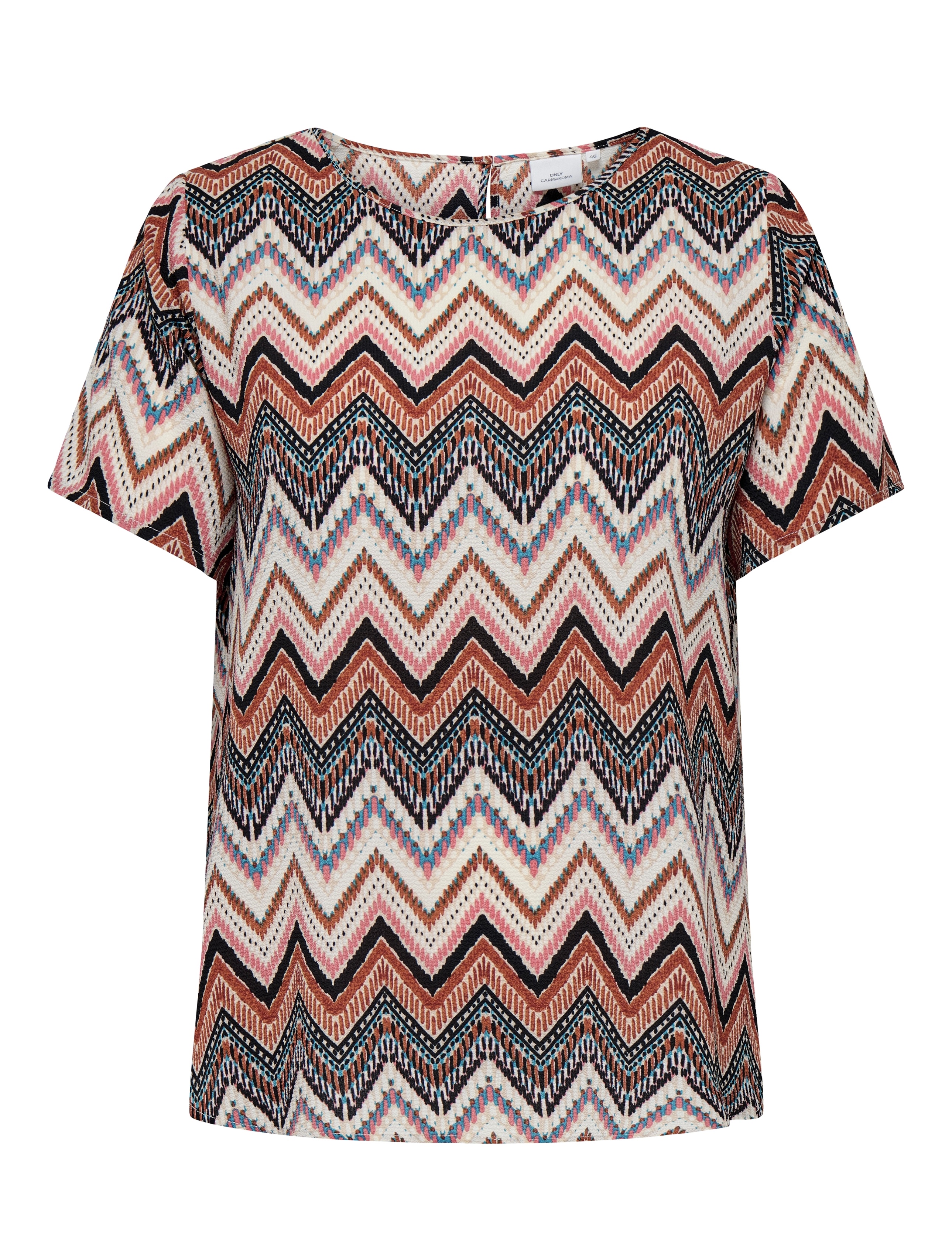 Only Carmakoma top Carvica orange print