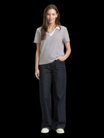 Tom Tailor Polo 1050437 Blue off white stripe