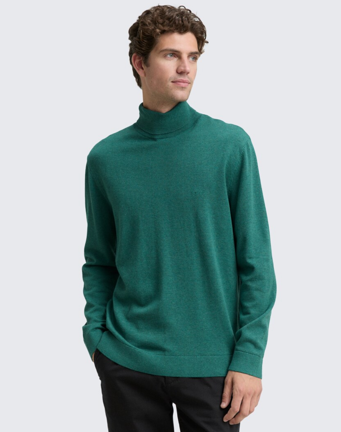 Tom Tailor turtleneck 1048013 Jasper green melange