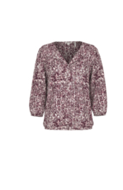 Tom Tailor blouse 1047574 Dark red design