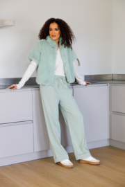 Ivy Beau broek 4201229 Smoked green