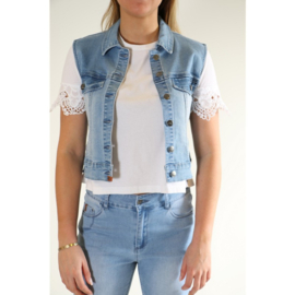 New star gilet Luna  bleached