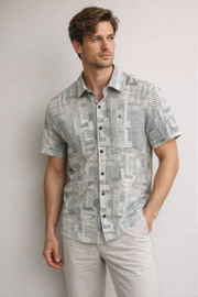 Gabbiano blouse lagoon green print 3365304