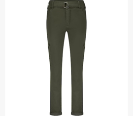 Red button cargo demi dark green