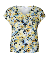 Ivy Beau top Vyella Off white print