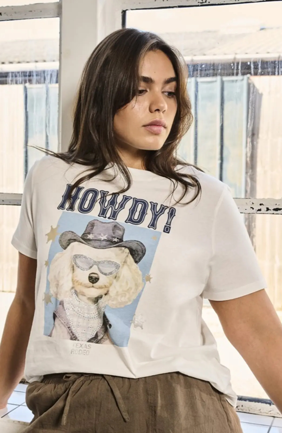 Only Carmakoma top 15368777 white western dog