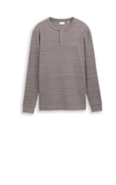 Tom Tailor Top longsleeve 1052717 taupe blue