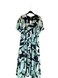 Tom Tailor jurk 1046469 green dots and shapes design