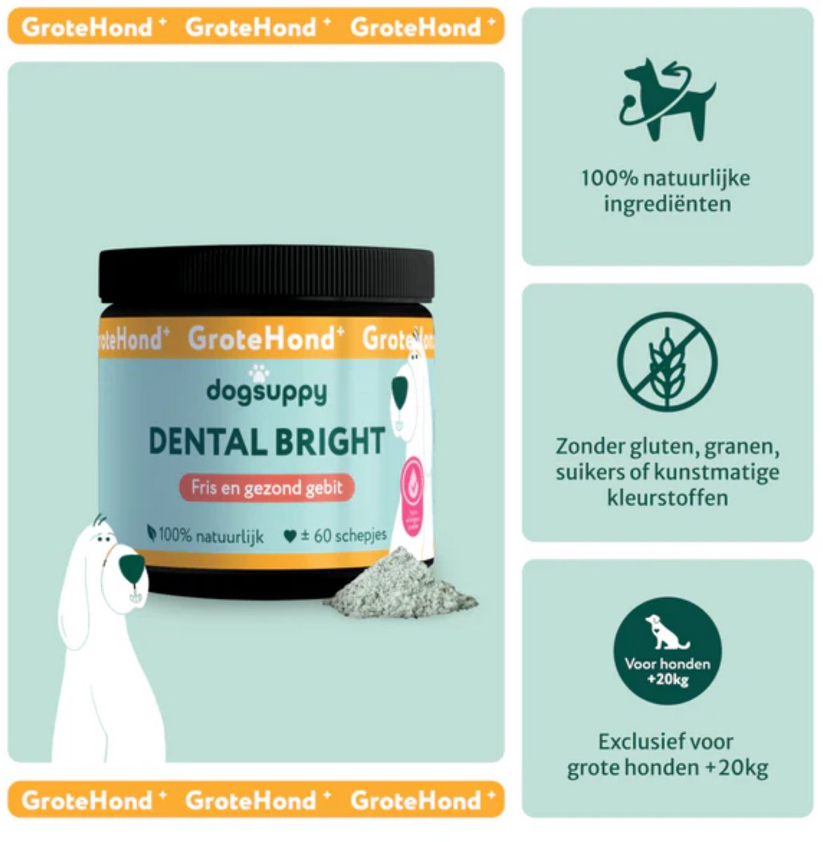 Dental Bright GroteHond⁺ >20kg