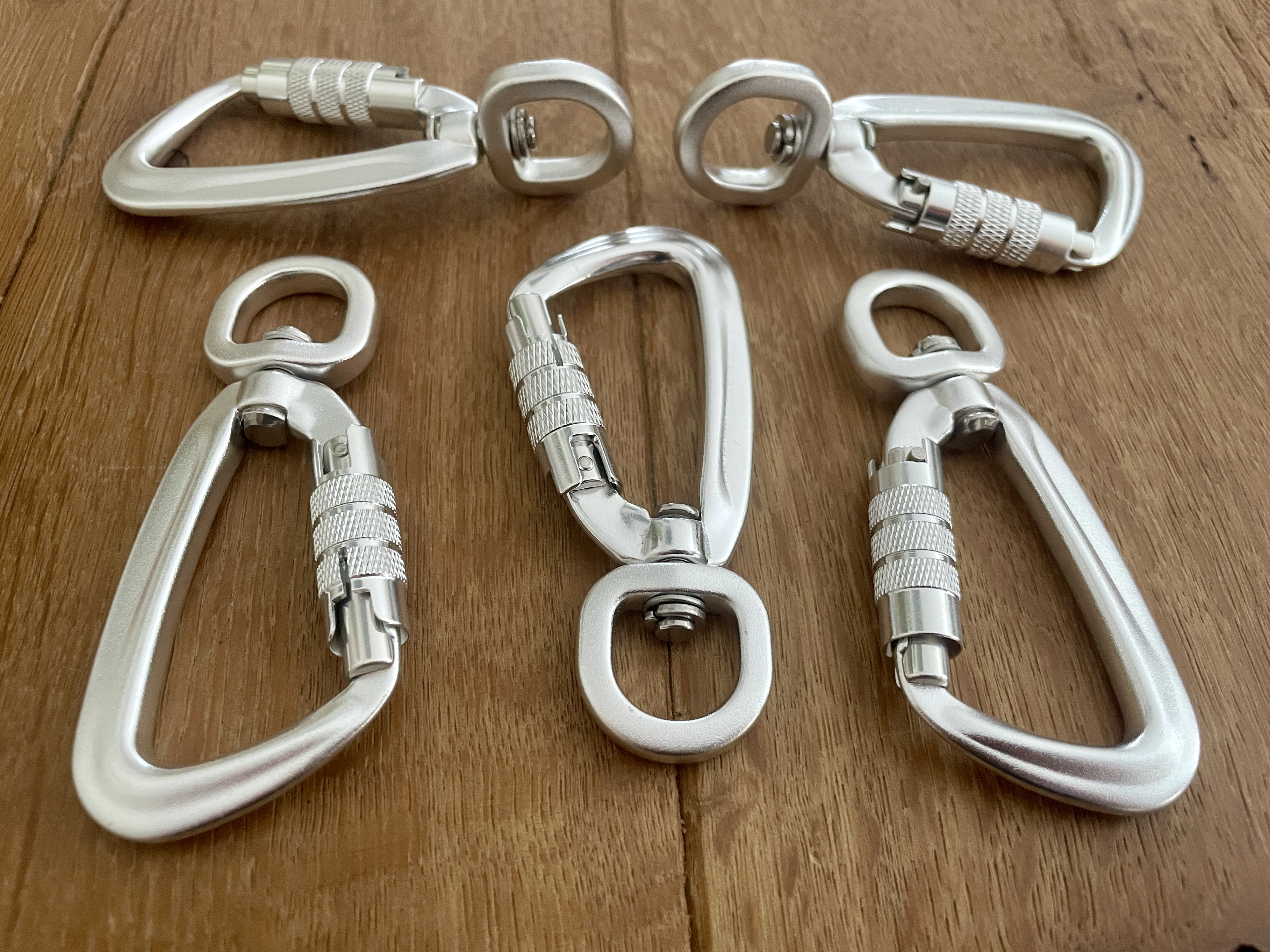 Aluminium karabijnhaak 86mm - ◯16mm